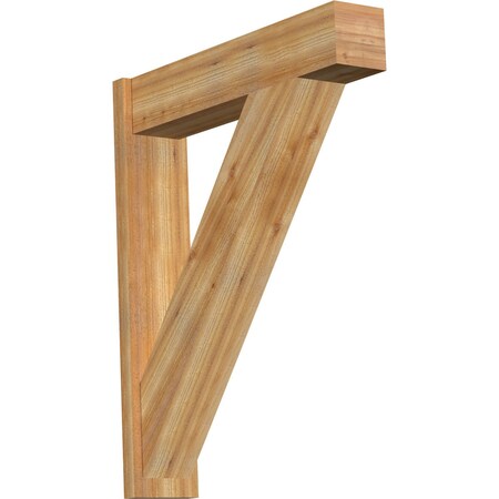 Ekena Millwork Traditional Block Rough Sawn Outlooker, Western Red Cedar, 8"W x 36"D x 44"H OUT08X36X44TRA05RWR